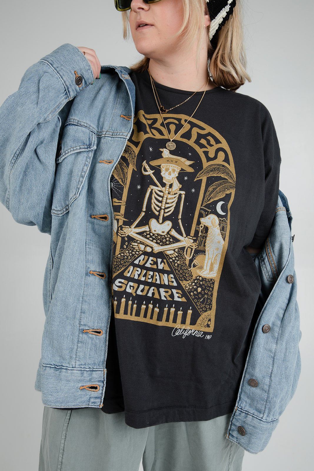 The Pirate Oversized Tee in Vintage Black