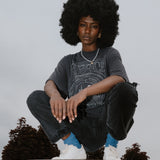 The Space Oversized Tee in Vintage Black