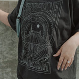 The Space Oversized Tee in Vintage Black