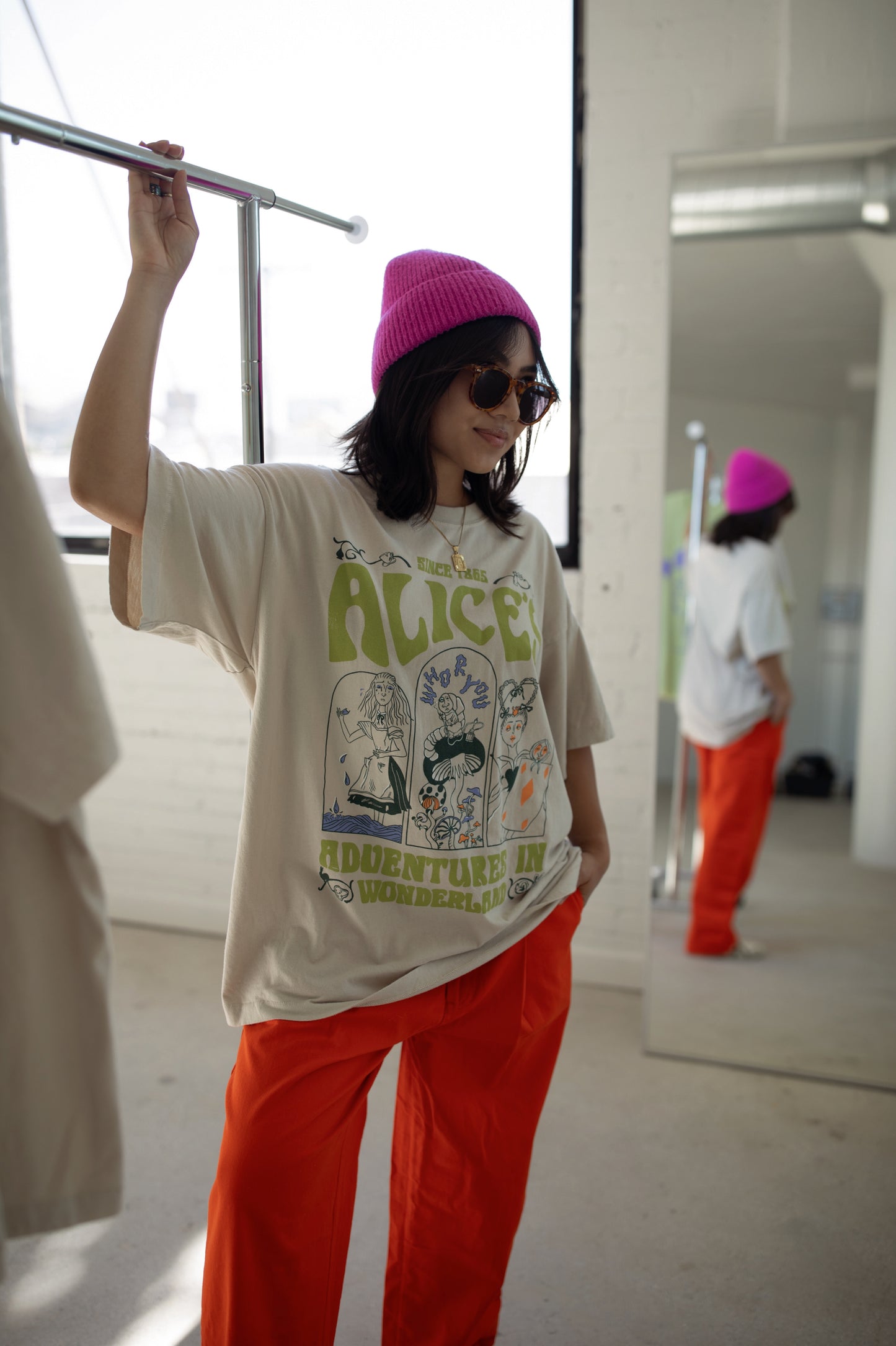 The Alice Oversized Tee in Sand