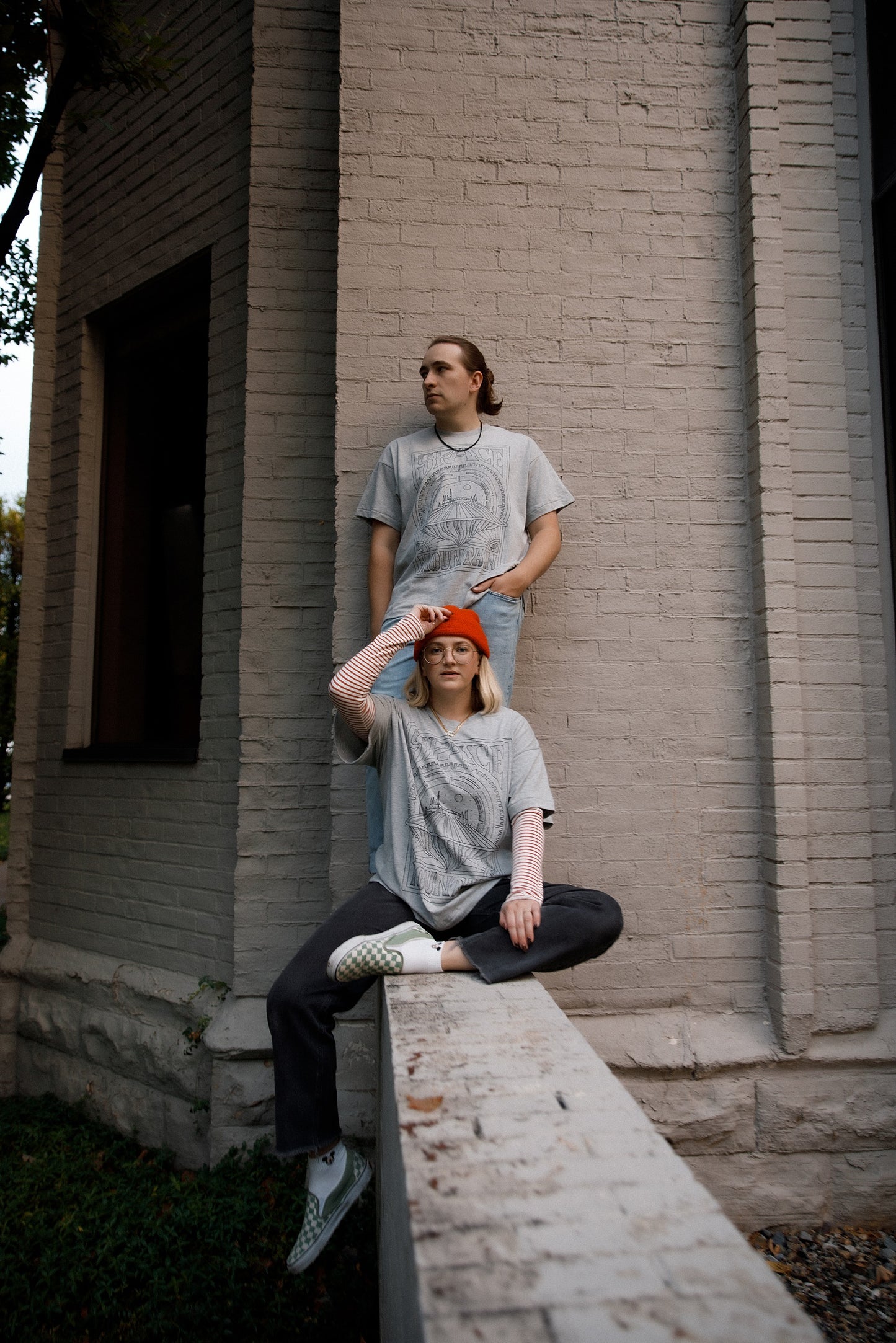 The Space Oversized Tee in Heather Grey