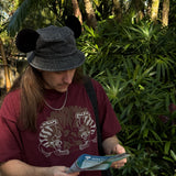 The Animal Kingdom Oversized Tee in Maroon