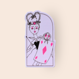 The Queen of Hearts Purple Sticker