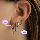 The Second Star Hoops in Titanium