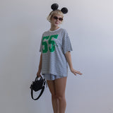 The 1955 Oversized Tee in Sky Stripe