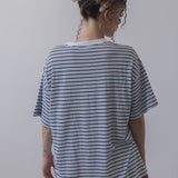 The 1955 Oversized Tee in Sky Stripe