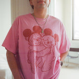 The Park Bears Oversized Tee in Pink