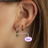The Second Star Hoops in Titanium