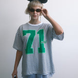 The 1971 Oversized Tee in Sky Stripe