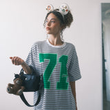 The 1971 Oversized Tee in Sky Stripe
