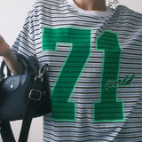 The 1971 Oversized Tee in Sky Stripe