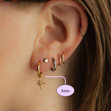 The Second Star Hoops in Titanium
