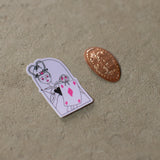 The Queen of Hearts Purple Sticker