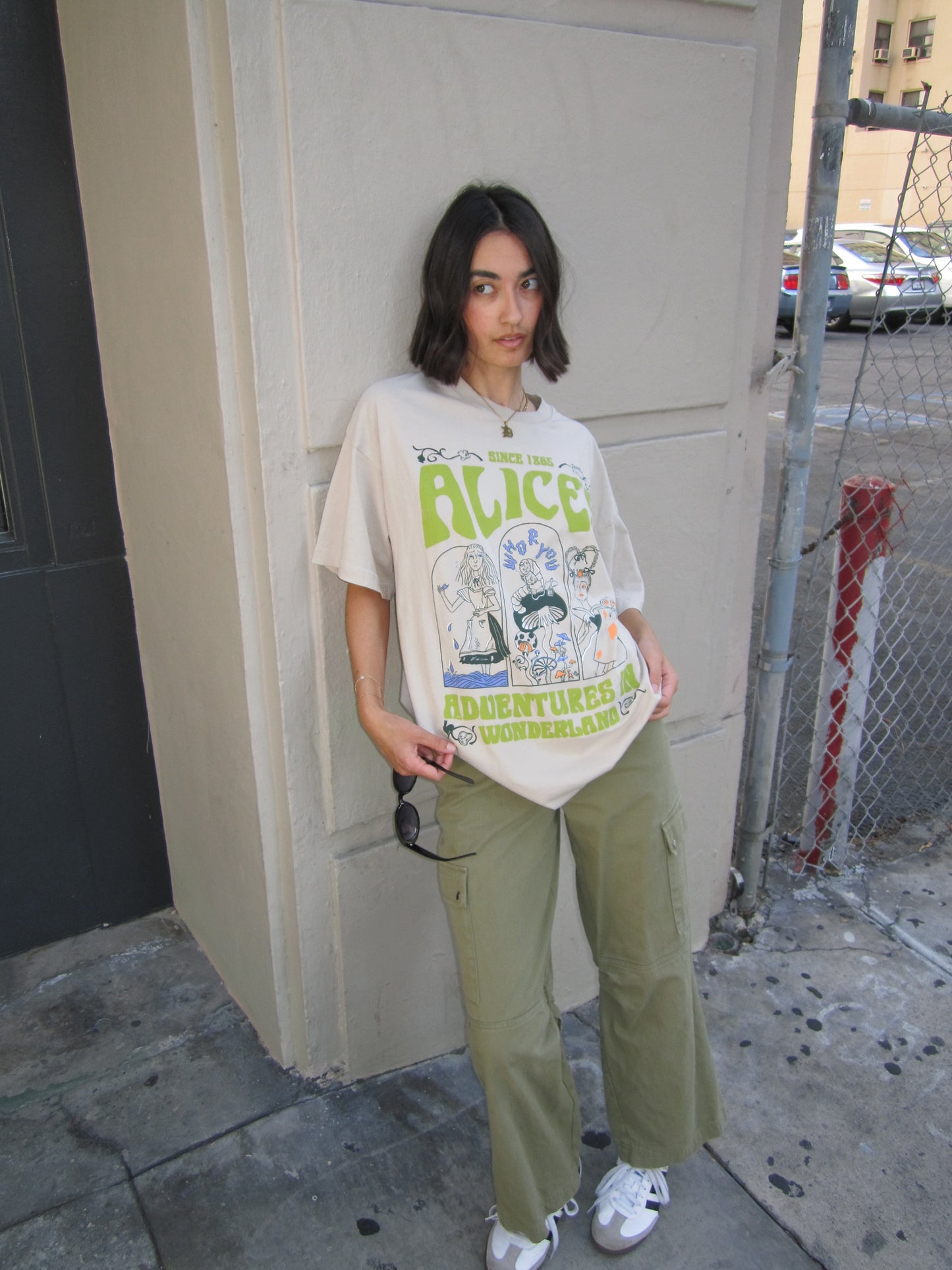 The Alice Oversized Tee in Sand