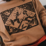 The Neverland Oversized Crewneck in Latte