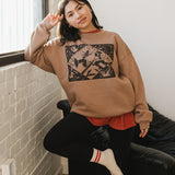 The Neverland Oversized Crewneck in Latte