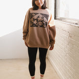 The Neverland Oversized Crewneck in Latte