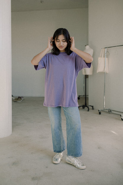 The Basic Oversized Tee in Purple Haze