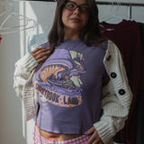 The Storybook Land Ruffle Trim Baby Tee in Purple Haze