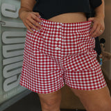 The Boxer Short in Red Gingham