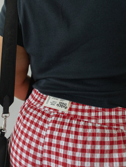 The Boxer Short in Red Gingham
