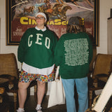Kinzie Madsen x Subtle Dust: The CEO Oversized Crewneck in Emerald