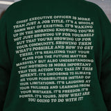 Kinzie Madsen x Subtle Dust: The CEO Oversized Crewneck in Emerald