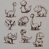 The AI Dino Oversized Tee in Sand