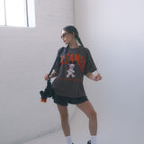 The Dreamer University Oversized Tee in Mocha