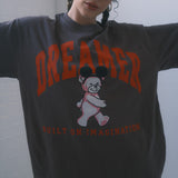 The Dreamer University Oversized Tee in Mocha