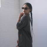 The Dreamer University Oversized Tee in Mocha
