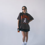 The Dreamer University Oversized Tee in Mocha