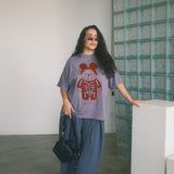 The Trick-or-Treat Bears Oversized Tee in Purple Haze