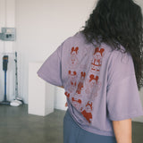 The Trick-or-Treat Bears Oversized Tee in Purple Haze