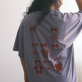 The Trick-or-Treat Bears Oversized Tee in Purple Haze