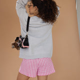 The Sketchbook Mouse Oversized Crewneck in Heather Grey