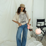 The Cruise Oversized Tee in Sand