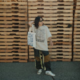 The Cruise Oversized Tee in Sand