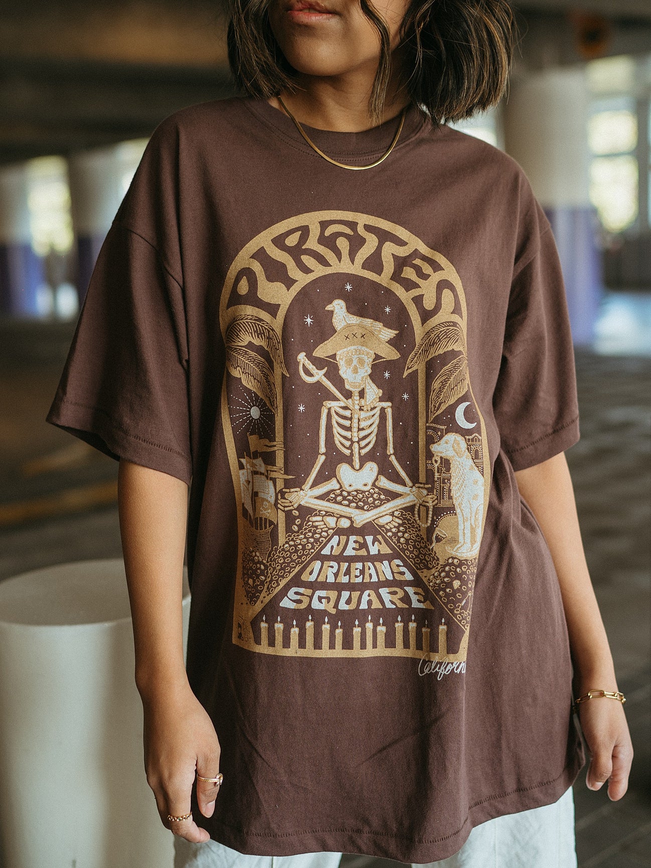 The Pirate Oversized Tee in Mocha