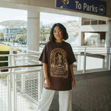 The Pirate Oversized Tee in Mocha