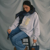 The Dreamer Bears Oversized Crewneck in Heather Grey