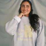 The Dreamer Bears Oversized Crewneck in Heather Grey