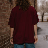 The Park Bears Oversized Tee in Maroon