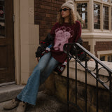 The Park Bears Oversized Tee in Maroon
