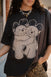 The Park Bears Oversized Tee in Vintage Black