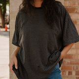 The Basic Oversized Tee in Stripe