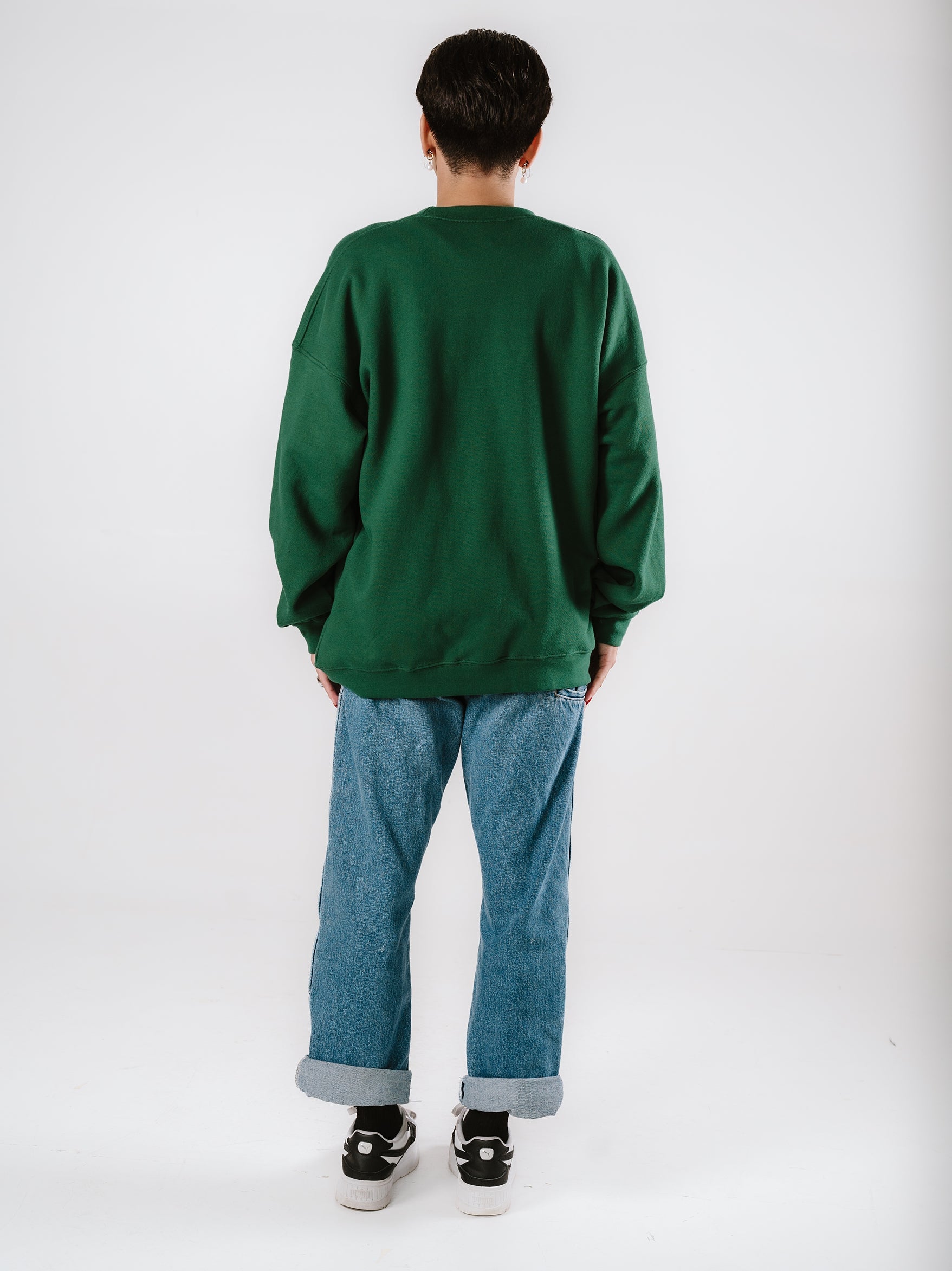 Subtle Fas The Dreamer Bears Oversized Crewneck in Emerald – Subtle Dust