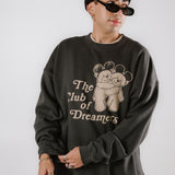 The Dreamer Bears Oversized Crewneck in Vintage Black