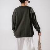 The Dreamer Bears Oversized Crewneck in Vintage Black