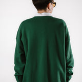 The Holiday Bears Oversized Crewneck in Emerald